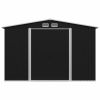 Garden Storage Shed Anthracite Steel 101.2"x80.7"x70.1"