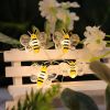 1 Set Of Little Bee LED String Lights; Christmas Decorative Lights; Copper Wire String Lights; 6.6ft/2m 20 Lights