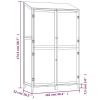 Garden Shed Anthracite 40.2"x20.5"x68.7" Solid Wood Fir