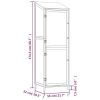 Garden Shed Anthracite 21.7"x20.5"x68.7" Solid Wood Fir