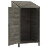 Garden Shed Anthracite 21.7"x20.5"x44.1" Solid Wood Fir
