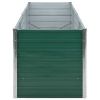 Garden Raised Bed Galvanized Steel 94.5"x31.5"x31.3" Green