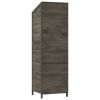 Garden Shed Anthracite 21.7"x20.5"x68.7" Solid Wood Fir