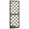 Corner Trellis Gray 19.6"x19.6"x57" Solid Fir Wood