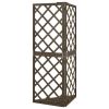 Corner Trellis Gray 19.6"x19.6"x57" Solid Fir Wood
