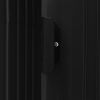 Garden Shed with Rack Anthracite 80.7"x51.2"x72" Iron