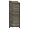 Garden Shed Anthracite 21.7"x20.5"x68.7" Solid Wood Fir