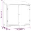Garden Shed White 40.2"x20.5"x44.1" Solid Wood Fir