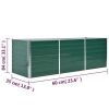 Garden Raised Bed Galvanized Steel 94.5"x31.5"x31.3" Green