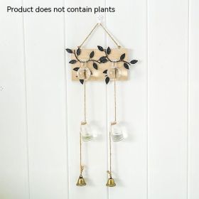 Creative Hydroponic Plant Glass Vase With Transparent Suspension (Option: Double Bottle)