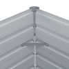 Raised Garden Bed 50.8"x50.8"x18.1" Galvanized Steel Gray